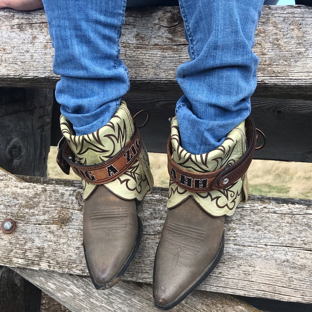 Spice Girls inspired refashioned boots